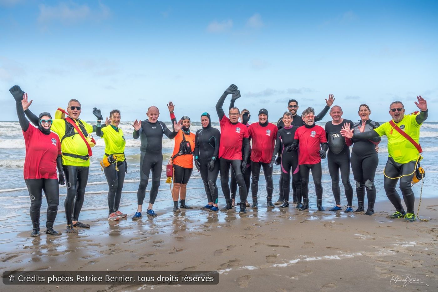Photo de groupe finale – Fête de la Mer Merlimont 2026 © Patrice Bernier